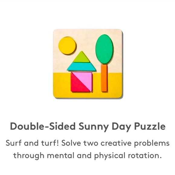 Lovevery Double-Sided Sunny Day Puzzle - Picture 1 of 4